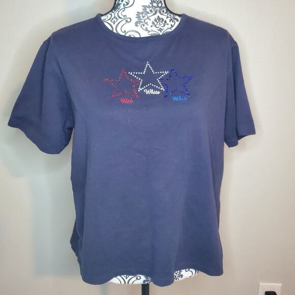 Mccc sportswear XL womens blue cotton tee - Picture 1 of 10